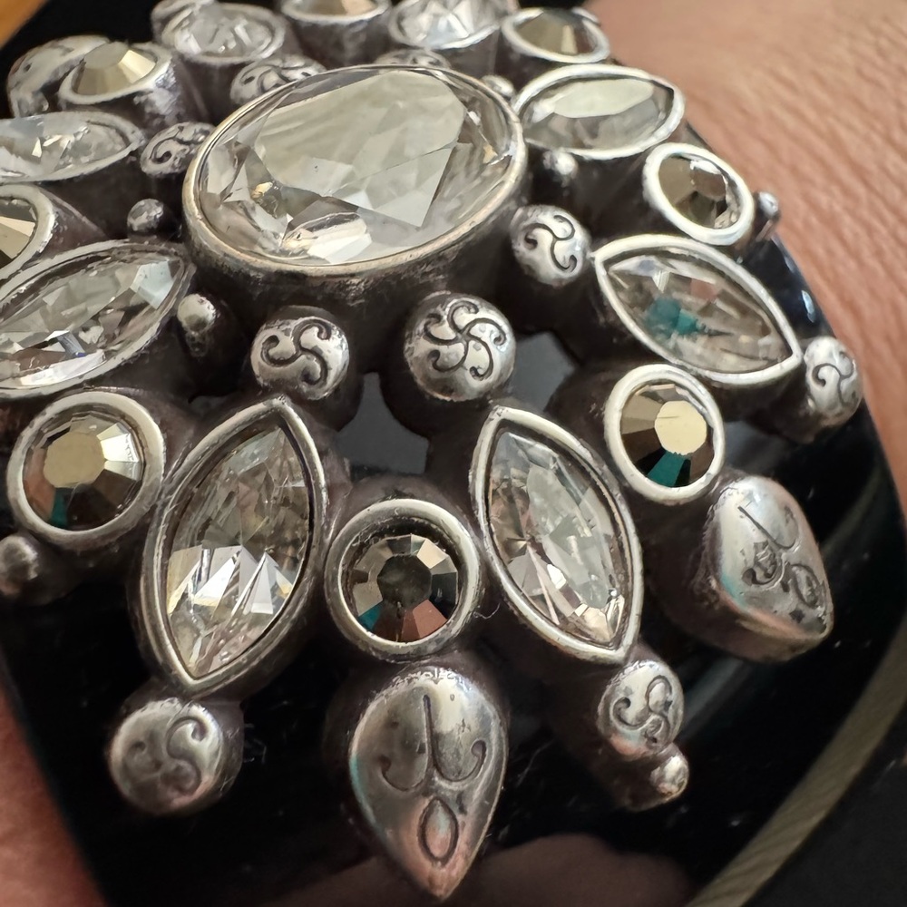 Silver and Black Statement Ring